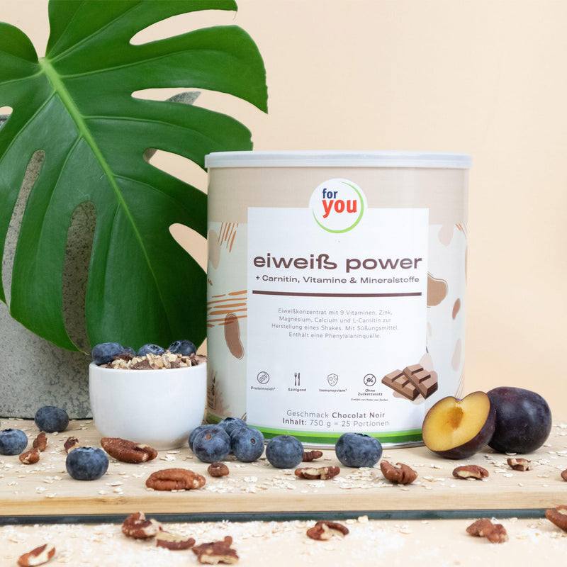 Power Protein According To Dr. Strunz With Free Shaker I Highly Soluble, Creamy Multi-Component Protein: Whey, Soy, Milk, Chicken Egg Protein + L-Carnitine Vitamins Minerals I Cs 156 (Chocolate) - NewNest Australia