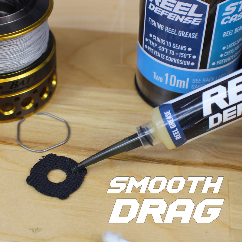 Extant Labs Reel Care Combo: Fishing Reel Oil and Grease Kit, 2X 10ml Syringe - Spinning, Baitcasting, Freshwater, Saltwater, Hardwater Reel Maintenance - Low Temp Performance -50F/-40C - NewNest Australia