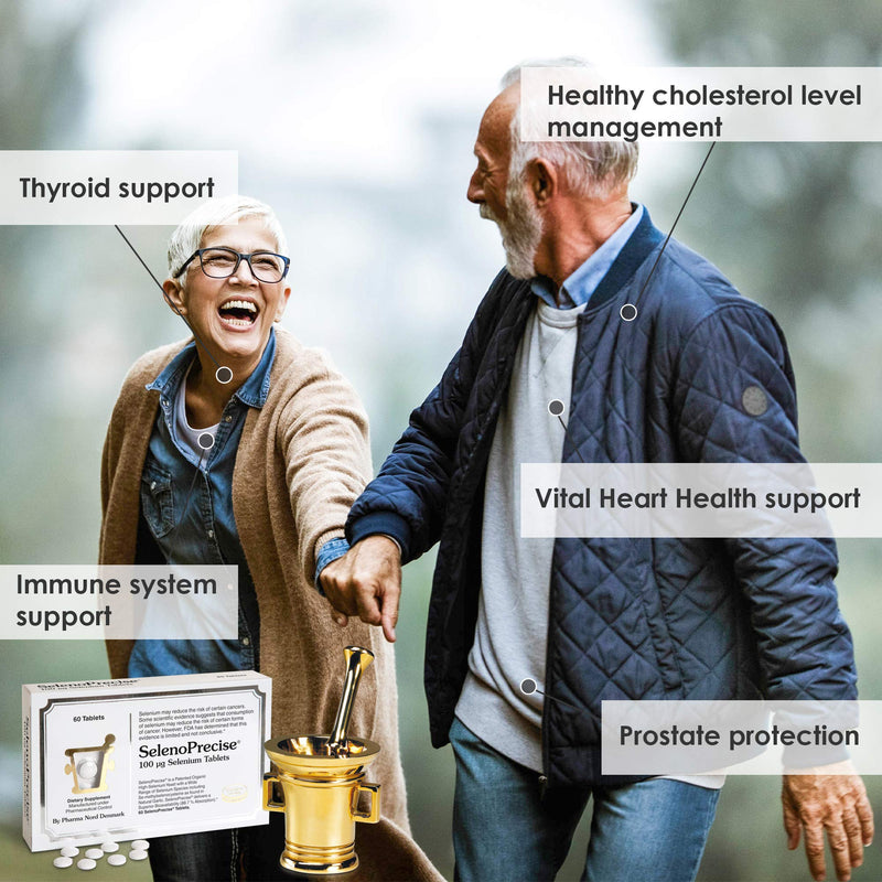 SelenoPrecise | Guaranteed 88.7% Absorption | World's Only Pharmaceutical-Grade Organic Selenium Supplement | Thyroid Support, Immune System, Prostate Protection & Heart Health | Selenium 100 mcg tabs 60 - NewNest Australia