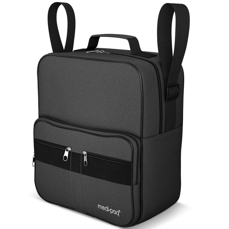iMedic Deluxe Wheelchair Bag - Wheelchair Backpack – Wheelchair Bags for Back of Chair - Electric Wheelchair Accessories - Wheelchair Storage - Wheelchair & Mobility Scooter Bags & Baskets - Black - NewNest Australia