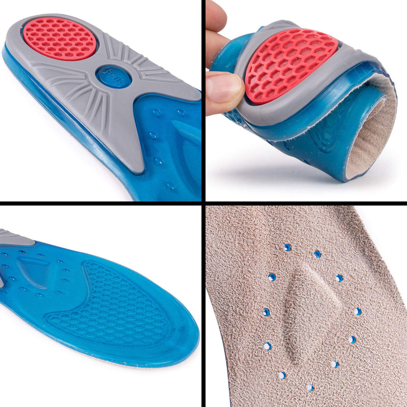 SULPO Plantar Fasciitis & Heel Spurs Insoles - Silicone Shoe Insoles for Men & Women - Ideal for Sports, Office, Work, Daily Life, Hiking (40-41 EU / 5.5-7 UK (S)) 40-41 EU / 5,5-7 UK (S) - NewNest Australia