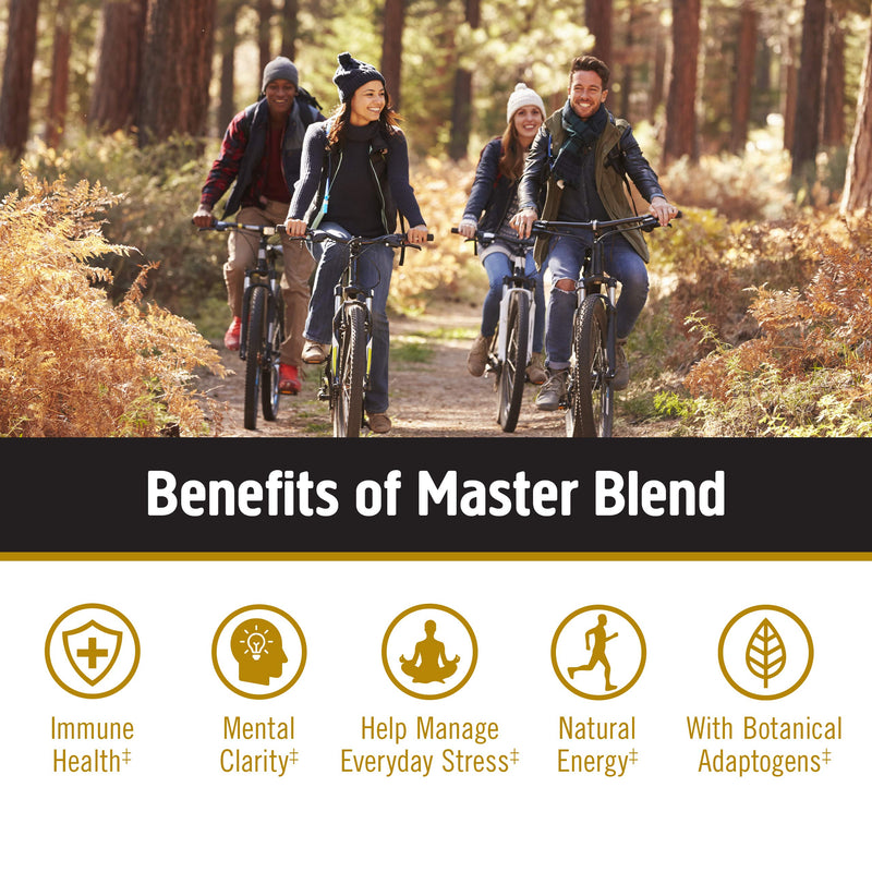 Om Mushroom Superfood Master Blend Mushroom Capsules Supplement, 80 Count, 20 Servings, 10 Mushroom Complex, Lions Mane, Chaga, Cordyceps, Reishi Extract Adaptogens for Vibrant Health, Immune Support Master Blend Capsules 80 Count (Pack of 1) - NewNest Australia