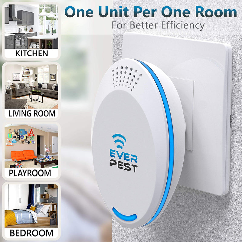 Ultrasonic Pest Repellent Control 2022 (2-Pack), Plug in Home, Flea, Rats, Roaches, Cockroaches, Fruit Fly, Rodent, Insect, Indoor and Outdoor Repeller, Get Rid of Mosquito, Ants - NewNest Australia