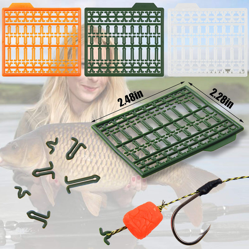 SILANON Carp Fishing Hair Rigs Kit,18pcs Braided Thread Boilies Carp Rigs with 3 Extender Boilie Bait Stops and Stringer Needle 18pcs Carp Rigs +3 Boilie Bait Stops+4 Bait Needle - NewNest Australia