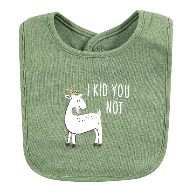 Hudson Baby Cotton Bibs Bacon My Heart One Size - NewNest Australia