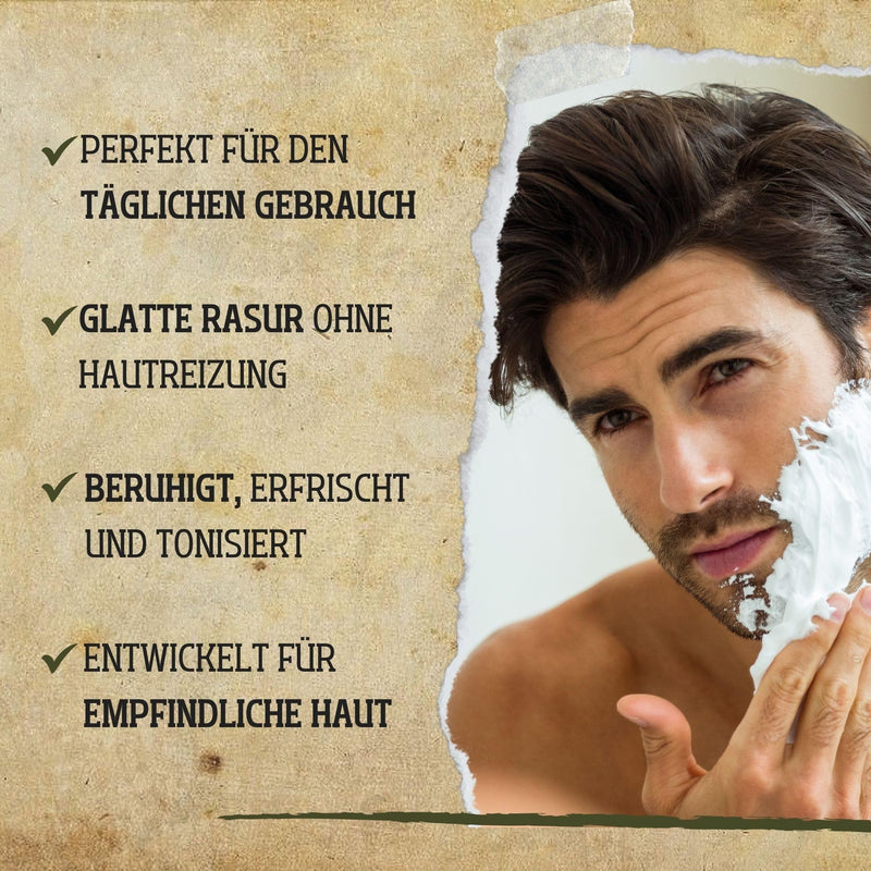 Men's Master Moisturizing Shaving Foam For Men | Free from parabens and artificial colors | Shaving foam with aloe vera and green tea for sensitive skin Beard care | 200ml - NewNest Australia