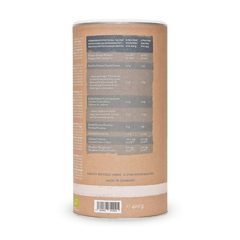 Harvest Republic Organic Whey Protein Smoothie Powder, With 80% Protein Content For Muscle Building With Protein From Organic Whey, Rich In Bcaas And Eaas, Easy To Soluble, Perfect For Healthy Shakes And Smoothies, 400 G - NewNest Australia