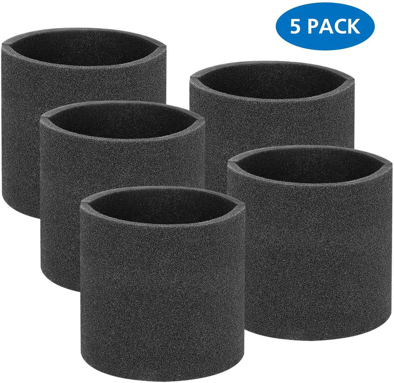 LINNIW 5 Pack 90585 Foam Sleeve VF2001 Foam Filter For Wet Dry Vacuum Cleaner, Fits Most Shop-Vac, Vacmaster & Genie Shop Vacuum Cleaners, 9058500 - NewNest Australia