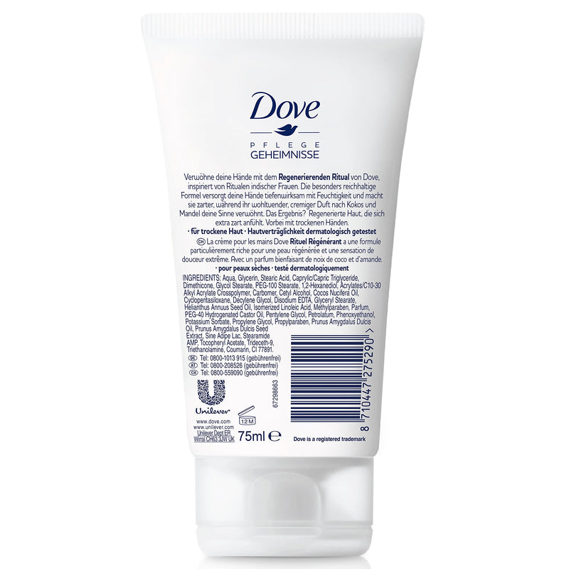 Dove Care Secret Hand Cream Regenerating Ritual with Coconut and Almond Fragrance 75 ml - NewNest Australia