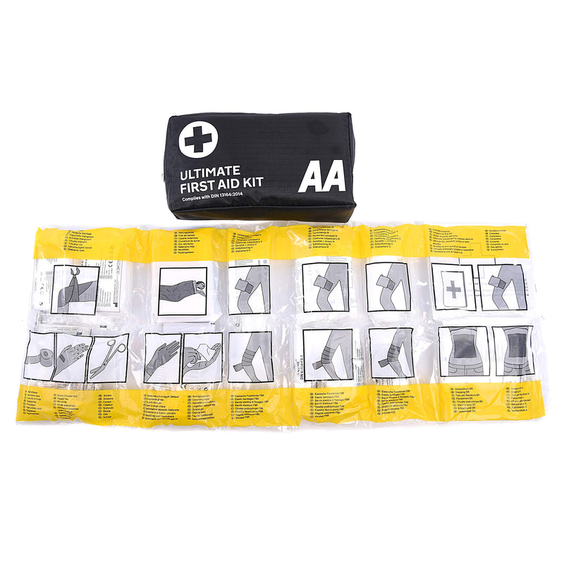 AA Ultimate First Aid Kit - AA0903 - A Family Essential For Car Home Holidays Travel Camping Caravans Office AA Ultimate First Aid Kit Single - NewNest Australia