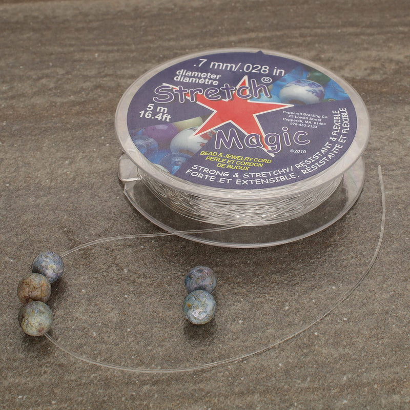 Pepperell SMF-1-5 0.7mm Stretch Magic Bead and Jewelry Cord, 5m, Clear - NewNest Australia