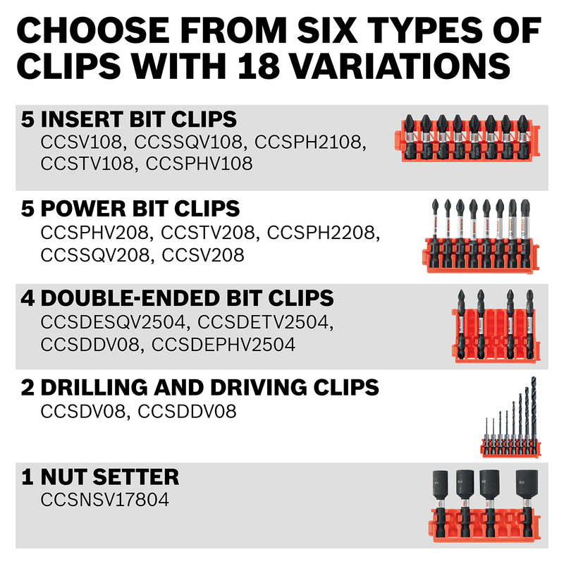 Bosch CCSTV208 8Piece Impact Tough Torx 2 Inch Power Bits with Clip for Custom Case System 2 In. - NewNest Australia