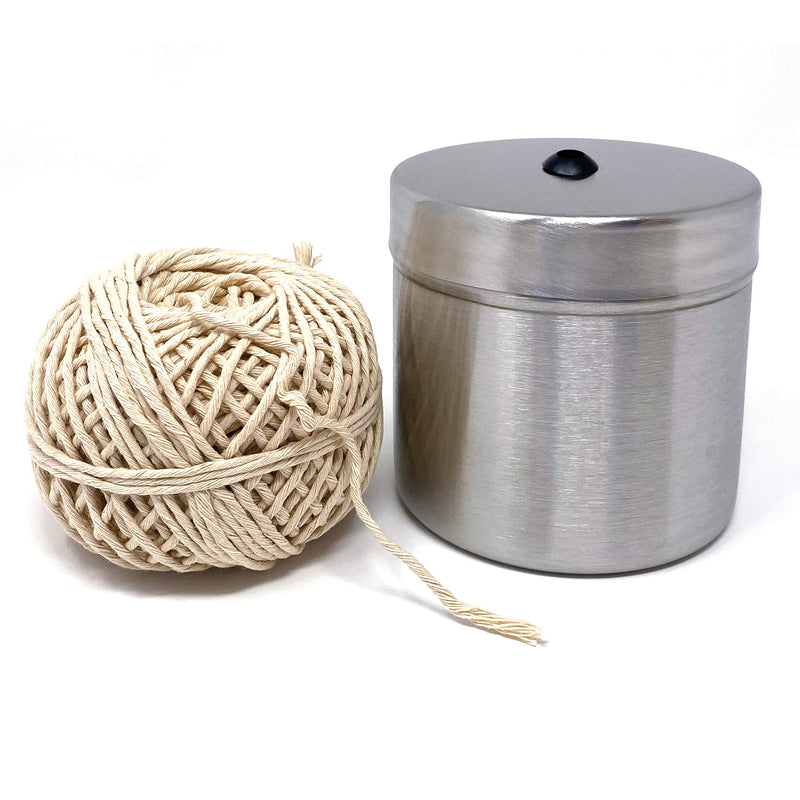 NewNest Australia - Norpro Stainless Steel Holder with Cotton Cooking Twine, 220 feet Silver 1 