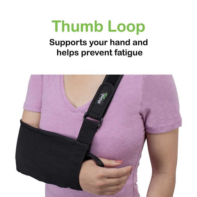 Think Ergo Arm Sling Sport - Lightweight, Breathable, Ergonomically Designed Medical Sling for Broken & Fractured Bones - Adjustable Arm, Shoulder & Rotator Cuff Support (Small/Youth) Small/Youth - NewNest Australia