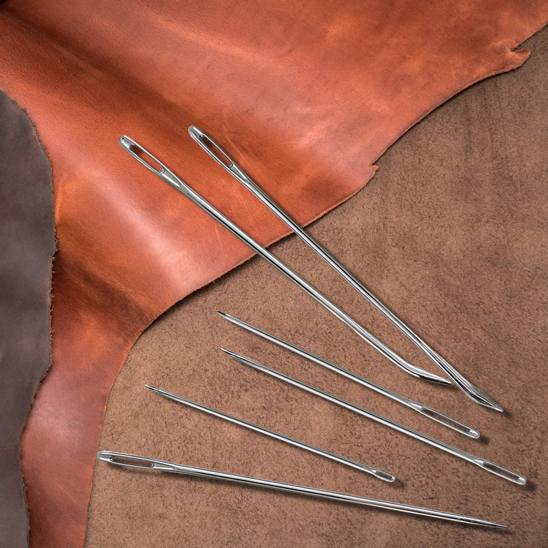 Upholstery Repair Kit - Includes 12 Heavy Duty Hand Sewing Needles (Silver-12pcs) Silver-12pcs - NewNest Australia