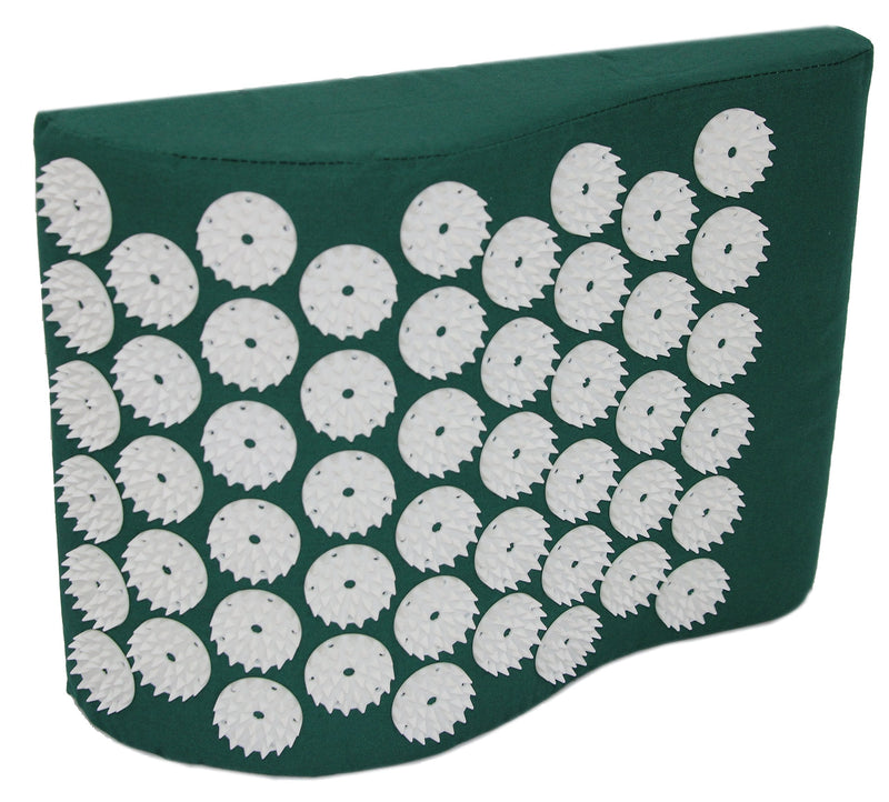 HQ Acupressure Cushion Neck Pillow Iplicator 31 x 23 cm Green Shanti Relaxation Pillow Green Eco - NewNest Australia