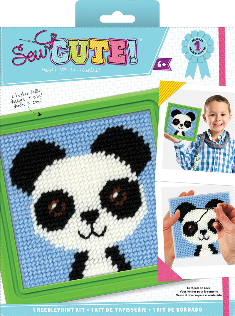Colorbok Sew Cute Needlepoint Paul Panda, Blue - NewNest Australia