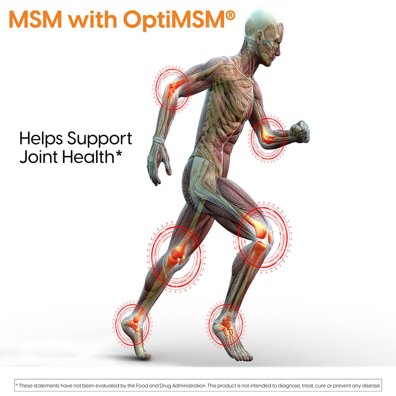 Doctor's Best MSM with OptiMSM, Joint Support, Immune System, Antioxidant and Protein-Building Role, Non-GMO, Gluten Free, 1000 mg, 360 Capsules - NewNest Australia