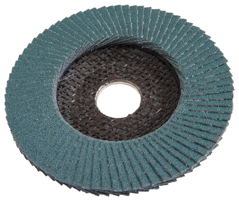 Forney 71926 Flap Disc, Type 27 Blue Zirconia with 7/8-Inch Arbor, 36-Grit, 4-1/2-Inch - NewNest Australia