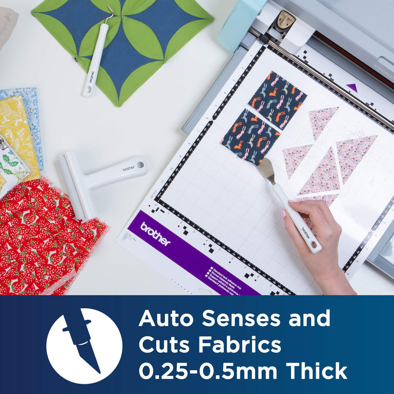 Brother ScanNCut DX Thin Fabric Auto Blade CADXBLDQ1, Replacement Accessory, Cuts Textiles 0.25-0.5mm Thick, For Quilting Pieces, Appliqués and More - NewNest Australia