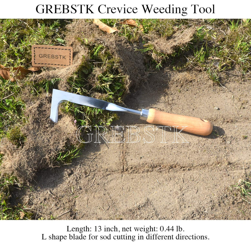 GREBSTK Crack Weeder Crevice Weeding Tool Manual Weeder Beech Handle Lawn Yard Gardening Tool Clear - NewNest Australia