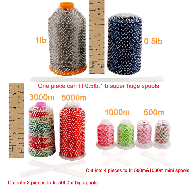 New Brothread 20YD Thread Net Spool Saver for Different Sizes of Embroidery Sewing Quilting and Serger Thread Spools/Cones - Cut into Any Length 20yd=18M - NewNest Australia