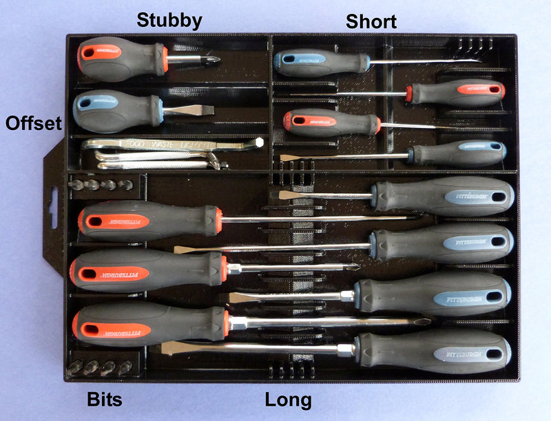 Tool Sorter Screwdriver Organizer Black - NewNest Australia