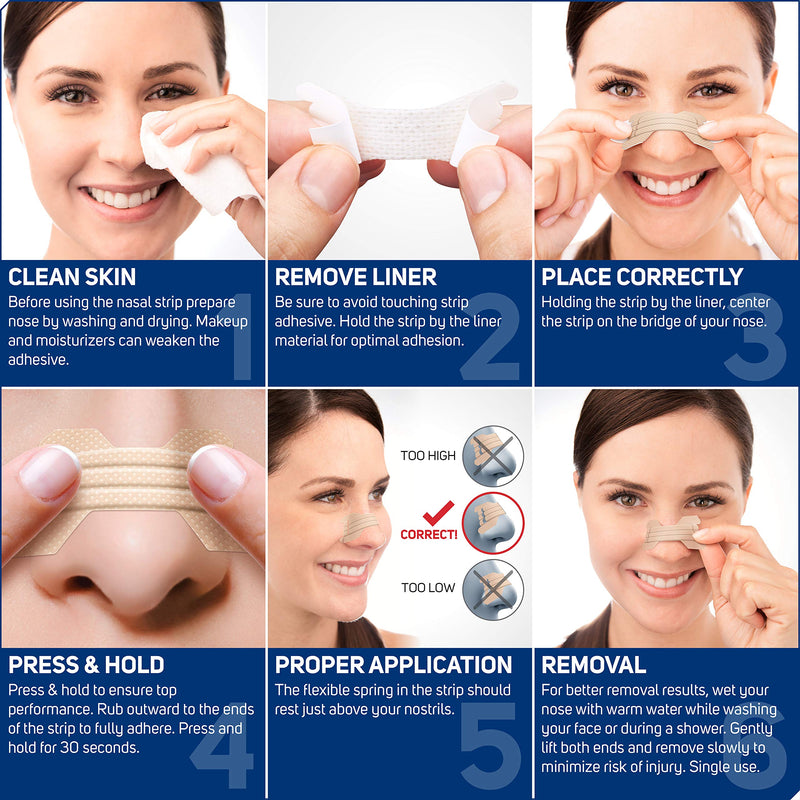 Clear Passage Nasal Strips Extra Strength, Clear, 26 ct | Works Instantly to Improve Sleep, Reduce Snoring, Relieve Nasal Congestion Due to Colds & Allergies 26 Count (Pack of 1) - NewNest Australia