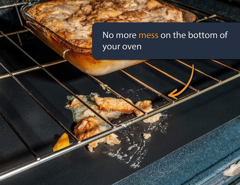 Oven Liner by Linda’s Essentials (3 Pack) - Large Premium Oven Liners For Bottom of Electric Oven and Gas Oven - Reusable Non-Stick Oven Mat for Bottom of Oven - BPA and PFOA Free - NewNest Australia