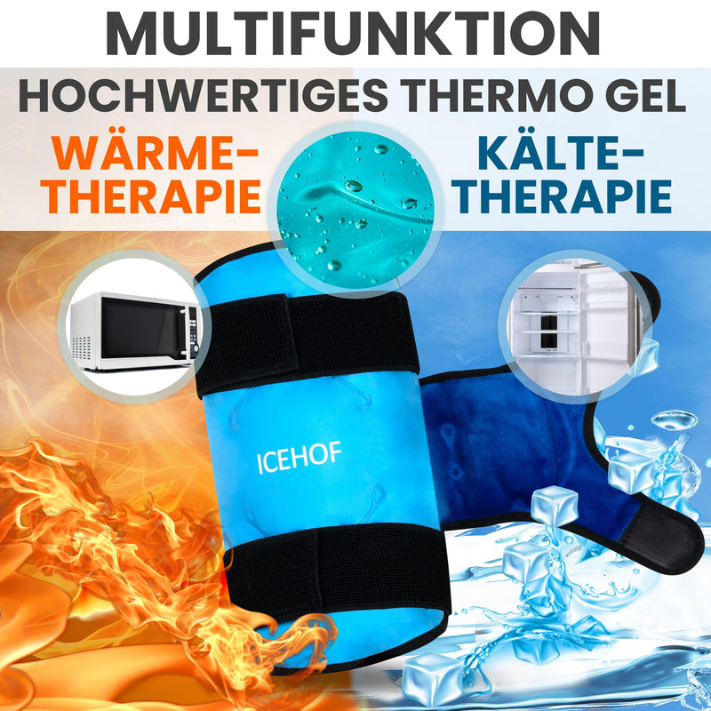 Icehof Knee Cooling Cuff ‚ Universal Use ‚ Cooling Pad Knee ‚ Cooling Pad Knee Support For Knee Pain ‚ Cooling Pads Cooling Pack Large Cooling Pack Knee Cooling Bandage Knee - NewNest Australia