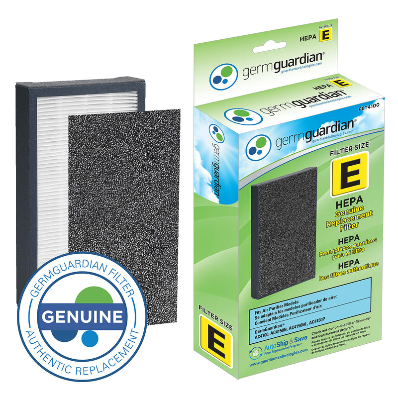 Guardian Technologies GermGuardian Air Purifier Filter FLT4100 Genuine HEPA Replacement Filter E for AC4100, AC4100CA AC4150BL, AC4150PCA Germ Guardian Air Purifiers 1 Pack - NewNest Australia