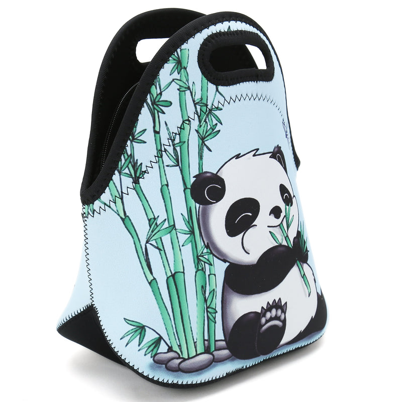 NewNest Australia - Neoprene Reusable Insulated Lunch Bag School Office Outdoor Thermal Carrying Gourmet Lunchbox Lunch Tote Container Tote Cooler Warm Pouch For Men,Women,Adults,Kids,Girls,Boys (Cute Panda) Cute Panda 