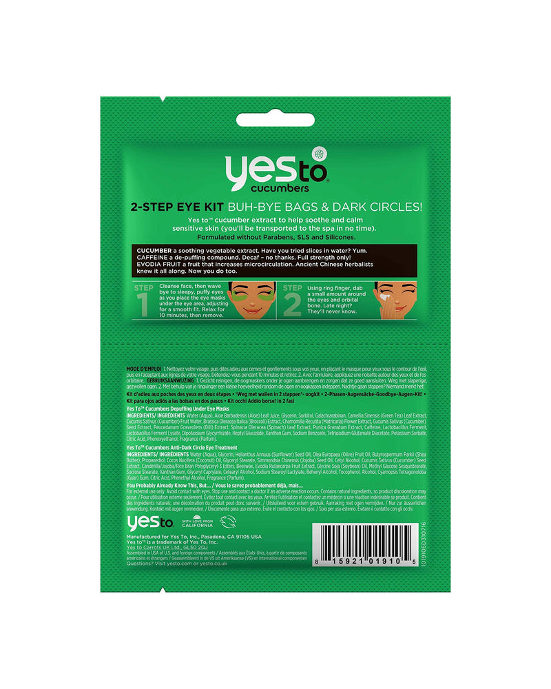 Yes To Cucumbers 2-Step Eye Kit, 1 Count 1 Count (Pack of 1) - NewNest Australia