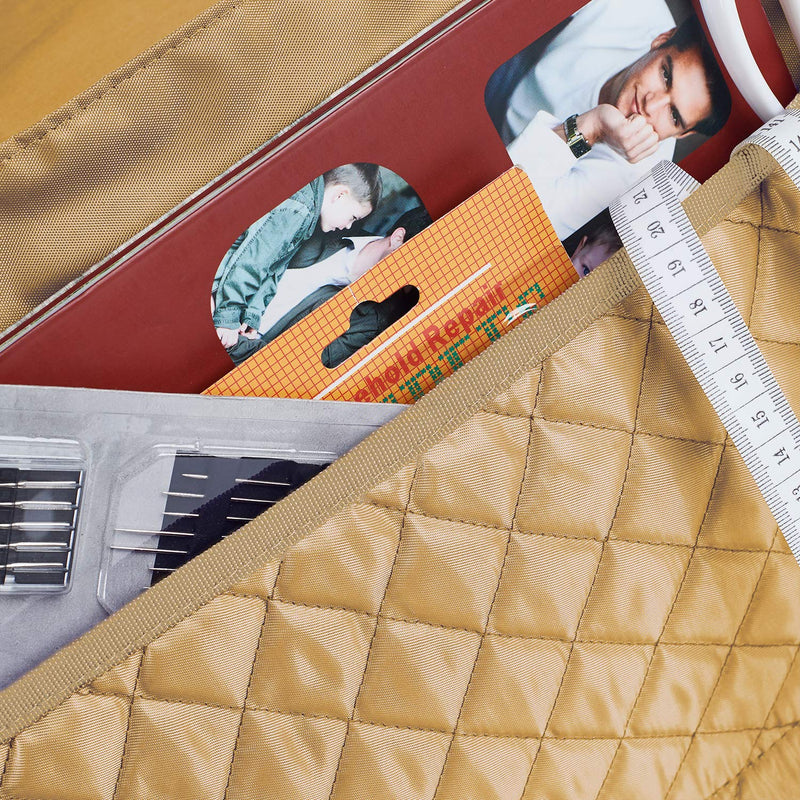 Addicted DEPO Sewing Machine Cover with 3 Convenient Pockets - Protective Quilted Dust Cover Pro - Universal for Most Standard Singer & Brother Machines - | Rodi's (Beige) Beige - NewNest Australia