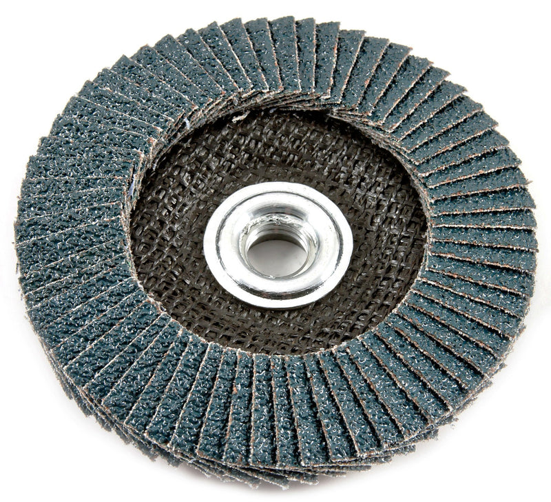Forney 71931 Flap Disc, Type 29 Blue Zirconia with 5/8-Inch-11 Threaded Arbor, 60-Grit, 4-1/2-Inch - NewNest Australia