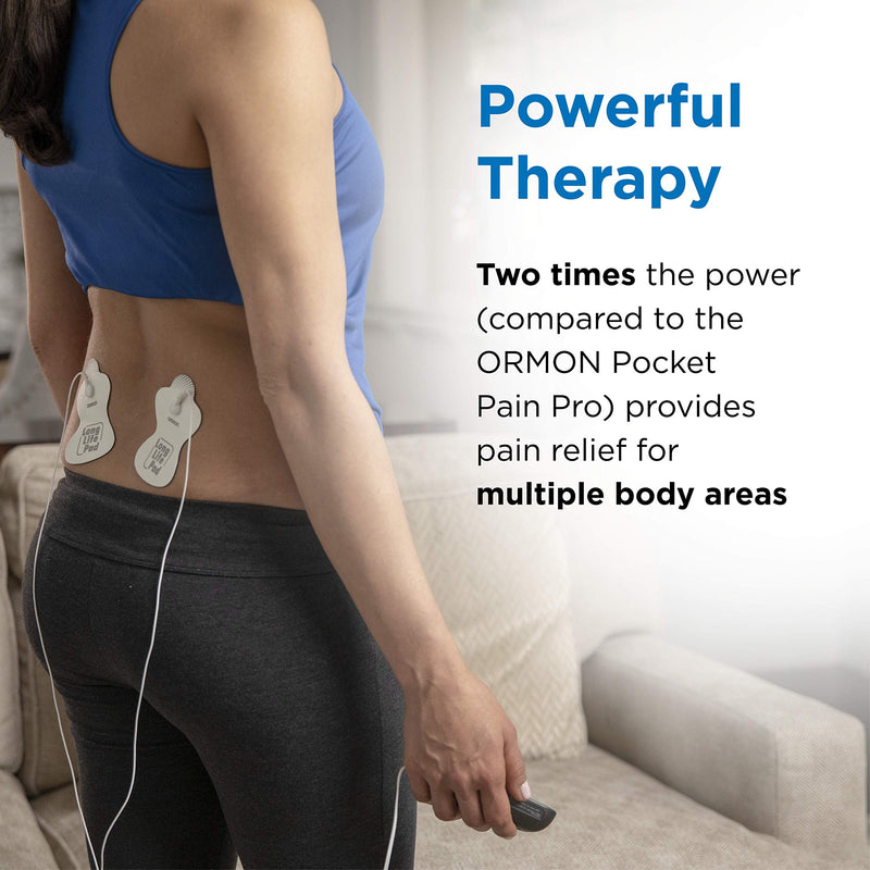 OMRON Max Power Relief TENS Unit Muscle Stimulator, Simulated Massage Therapy for Lower Back, Arm, Shoulder, Leg, Foot, and Arthritis Pain, Drug-Free Pain Relief (PM500) - NewNest Australia