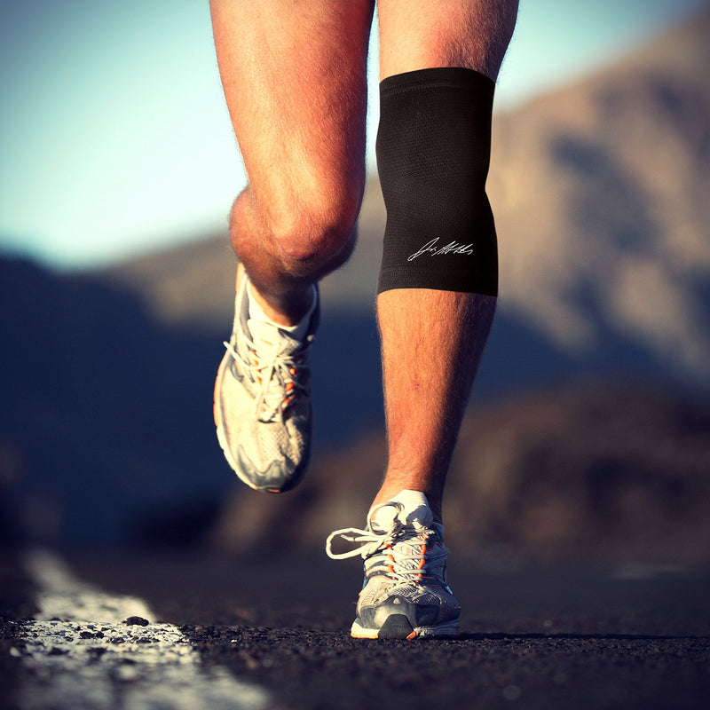 Doctor Developed Copper Knee Brace/Compression Sleeve/Knee Support [SINGLE] and Doctor Written Handbook - RELIEF from Joint Disease, Bursitis, Running & Weightlifting (XL) XL - NewNest Australia