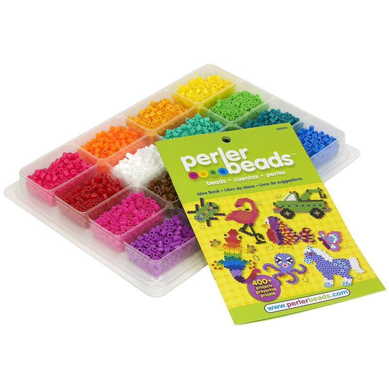 Perler Beads Assorted Fuse Beads Tray for Kids Crafts with Perler Bead Pattern Book, 4001 pcs - NewNest Australia