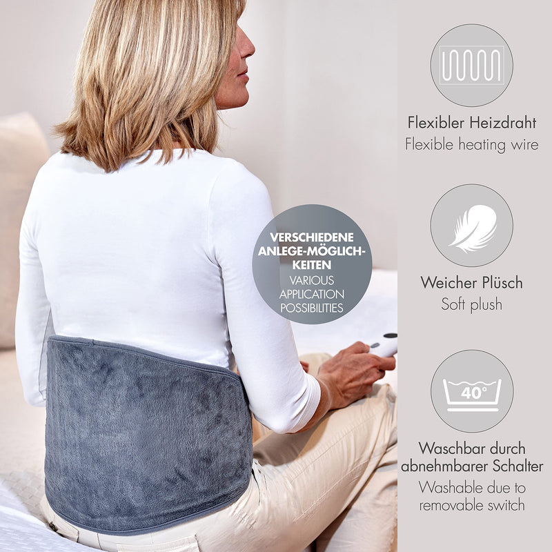 Promed Heating Belt Hgp-1.7, Heat Belt For Back And Kidneys, Heat Pad With Automatic Switch-Off, Heating Pad With Overheating Protection, 10 Temperature Levels, Quick Warm-Up, Washable - NewNest Australia