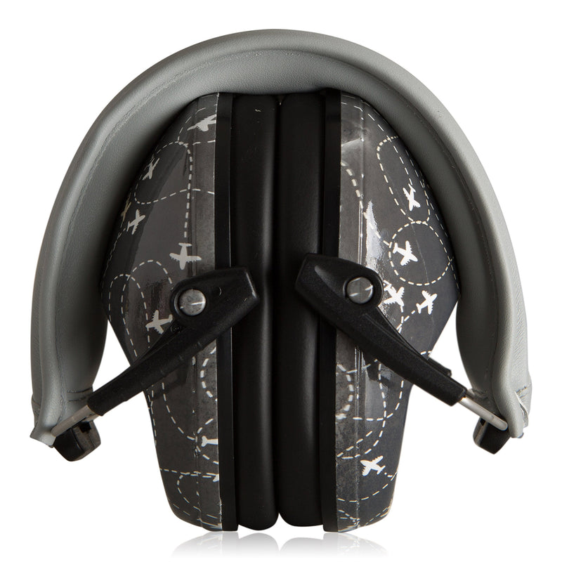 Muted Designer Hearing Protection For Infants & Kids - Adjustable Children's Ear Muffs from Toddler to Teen Aero Gray - NewNest Australia