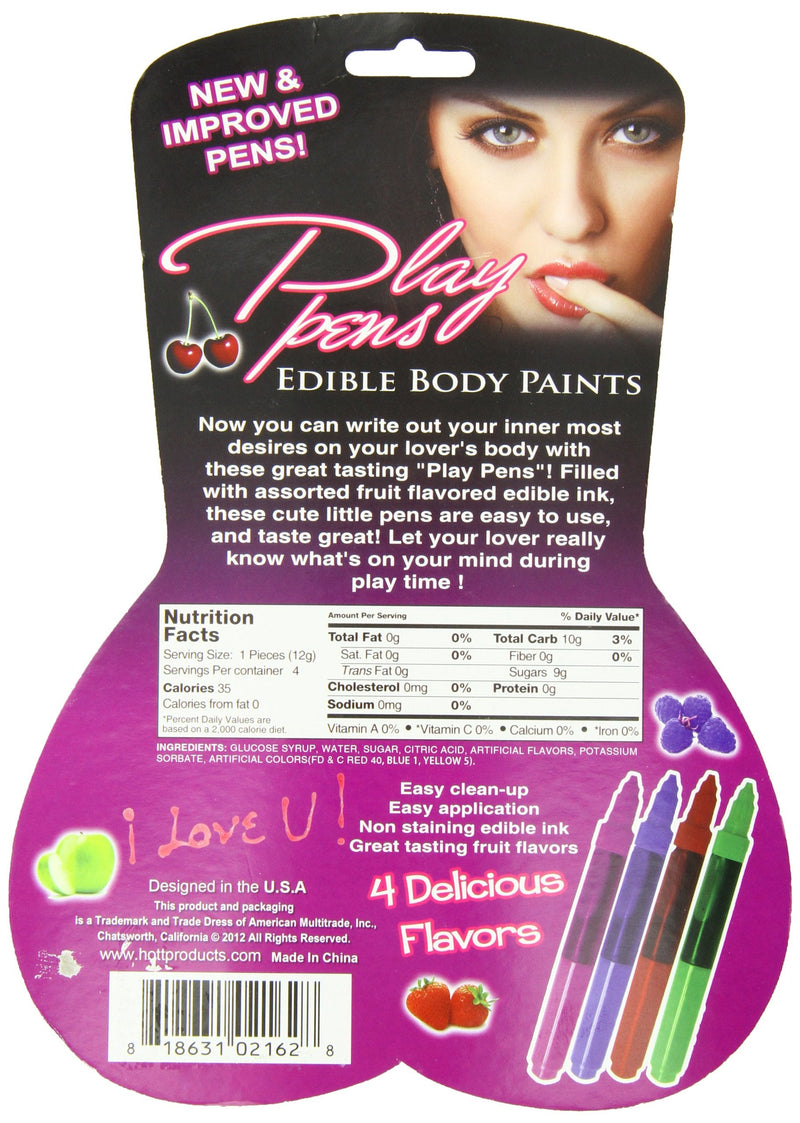 Hott Products Play Pens, Body Paint, 4 Count (Pack of 1) - NewNest Australia