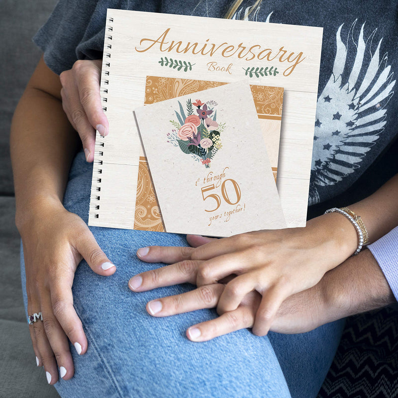 Unconditional ROSIE Wedding Anniversary Book - A Hardcover Journal to Document Wedding Anniversaries from The 1st to The 50th Year - Wedding Gifts for Bride and Groom - Wedding Planner Book - NewNest Australia