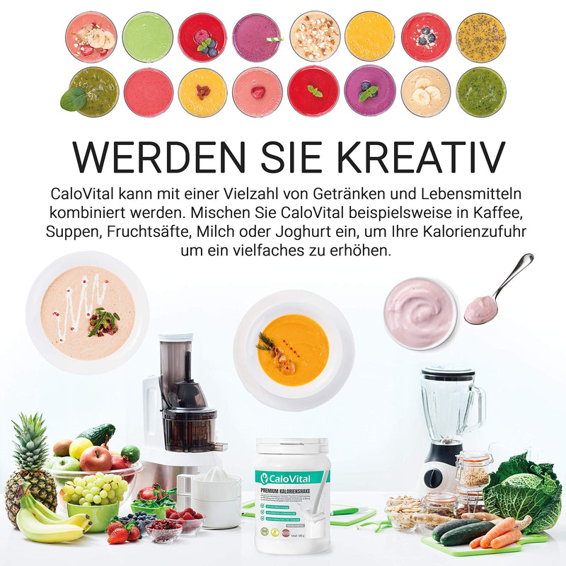 Drinking food high in calories for weight gain | Carbohydrates & protein as a calorie shake | Highly dosed with many vitamins | CaloVital - Premium quality from Germany (chocolate 500g) chocolate 500g - NewNest Australia