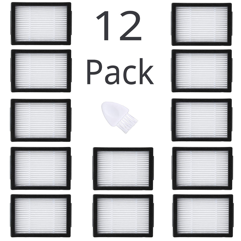 JoyBros 12-Pack Replacement Filter Compatible for iRobot Roomba E5 E6 E7 i6 i8 i7 i7+i3 i3+/ Plus I&E Series Robotic Vacuum Cleaners… 12 Pack - NewNest Australia