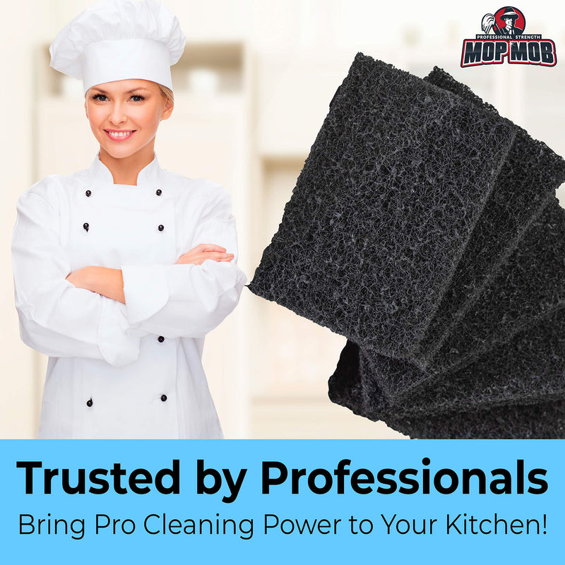 Restaurant-Grade Griddle Cleaning Pads 5 Pack. Use on Metal Grills, Cast Iron Cooktops & Stainless Steel Flat Tops. Quickly Cleans & Scours Baked-On Grease & Carbon. Heavy Duty, 4x6 Grit Scouring Pads - NewNest Australia