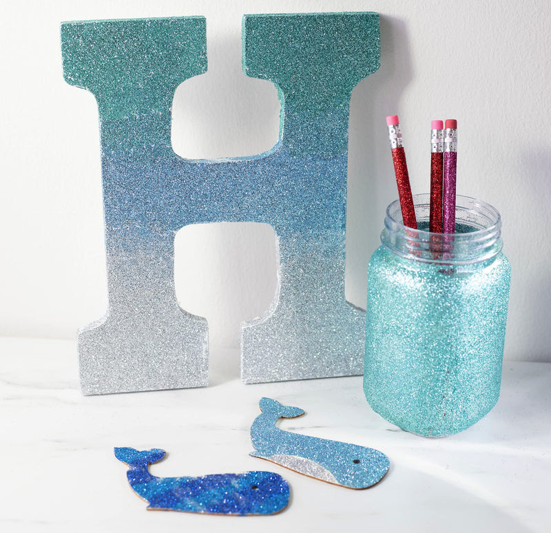 SCS Direct iDIY Ultra Fine Glitter (100g, 3.5 oz Pouch) w Easy-Pour Bag and Funnel - Aquamarine Blue Extra Fine - Perfect for DIY Crafts, School Projects, Decorations, Resin Aguamarine Blue - NewNest Australia
