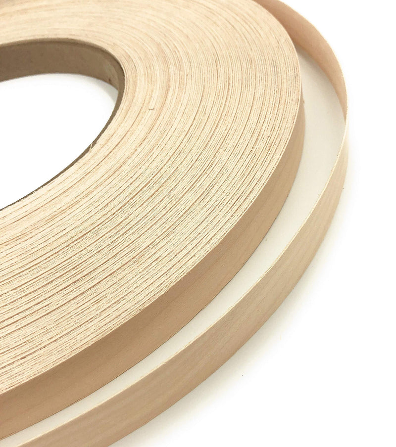 Edge Supply Maple 1/2” X 50' Roll of Plywood Edge Banding – Pre-glued Real Wood Veneer Edging – Flexible Veneer Edging – Easy Application Iron-on Edge Banding for Furniture Restoration – Made in USA 1/2" x 50' - NewNest Australia