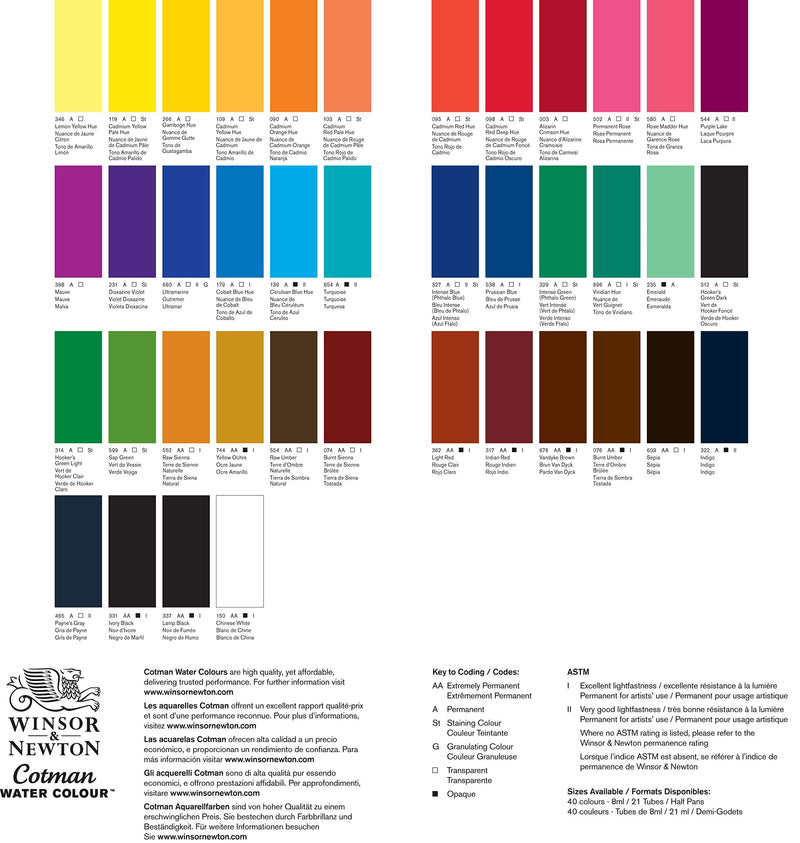 Winsor & Newton Cotman Water Colour Paint, 8ml tube, Alizarin Crimson Hue - NewNest Australia