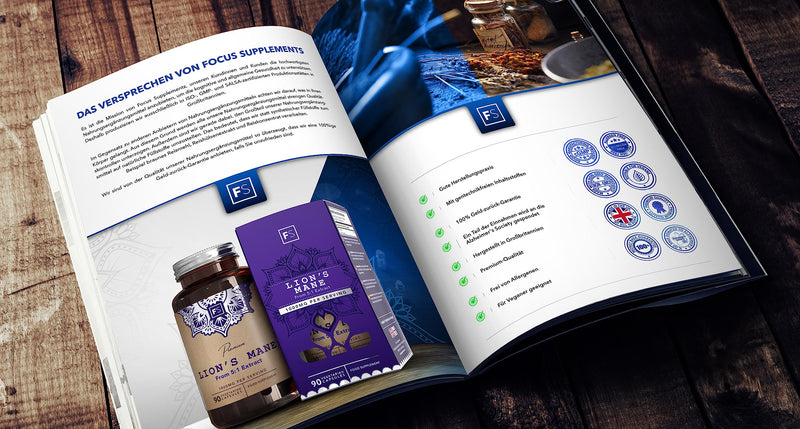 Fs Lions Mane Mushroom High Dose 1000 Mg Nootropics Lion Mane Mushroom 90 Vegan Tablets No Artificial Fillers Gluten, Allergen Free Made In Iso Certified Forces - NewNest Australia