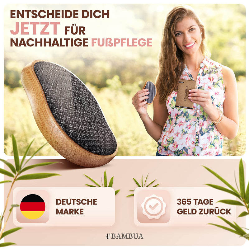 Bambua Callus Remover - [100% Anti-Callus Effect] Callus Removal Foot - For Foot Care For Beautiful Feet - Effective Nano Glass - Professional Pedicure - Premium Callus File (Black) - NewNest Australia